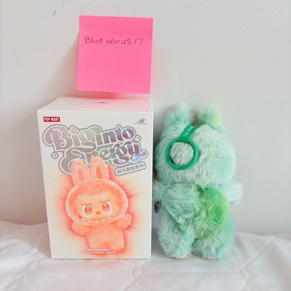 Pop Mart Big Into Energy Labubu Vinyl Plush - Serenity - Picture 3 of 8